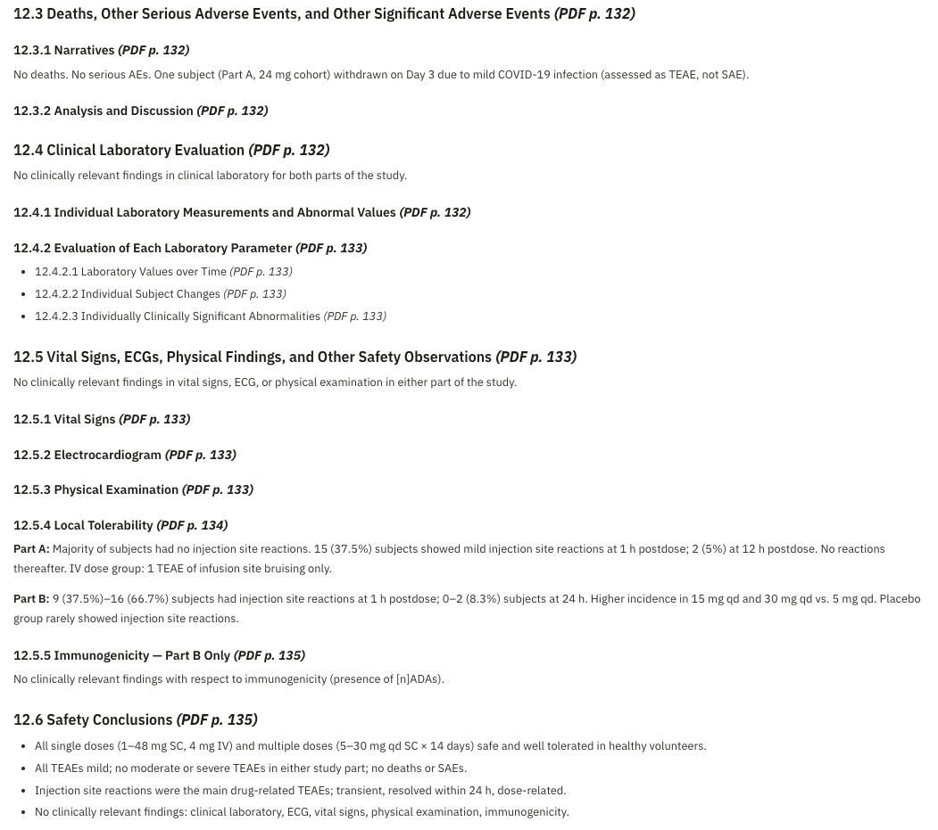 CSR outline view with traceability links per claim.